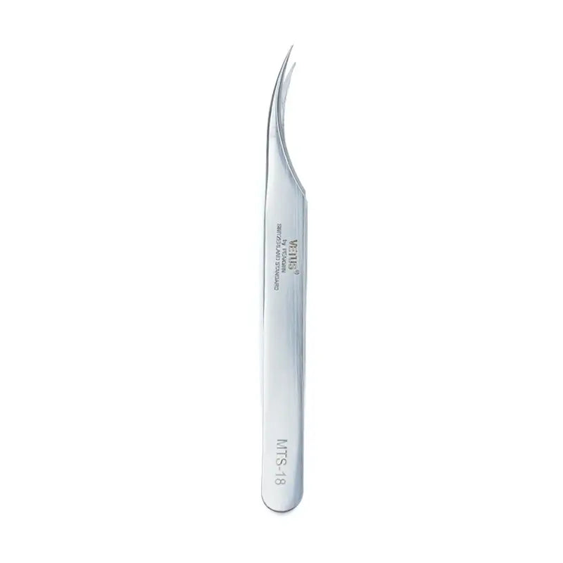 VETUS Original New MTS Series Silver Tweezers for Eyelash Extensions Stainless Steel