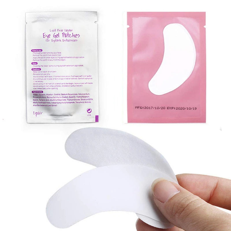 100pairs eye patches eyelash extension under eyelashes fake lashes stickers for building eyelid