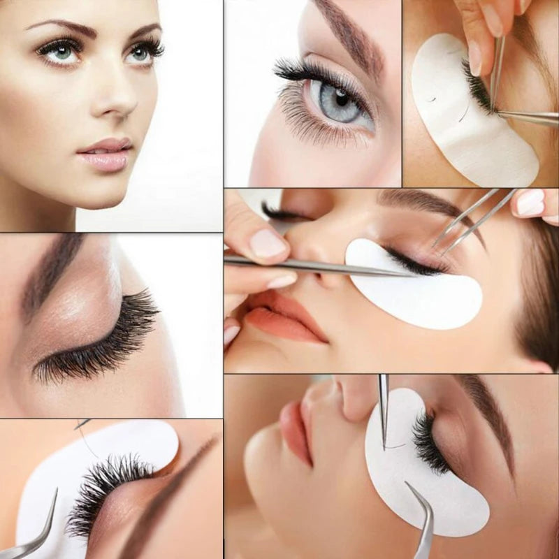 100pairs eye patches eyelash extension under eyelashes fake lashes stickers for building eyelid