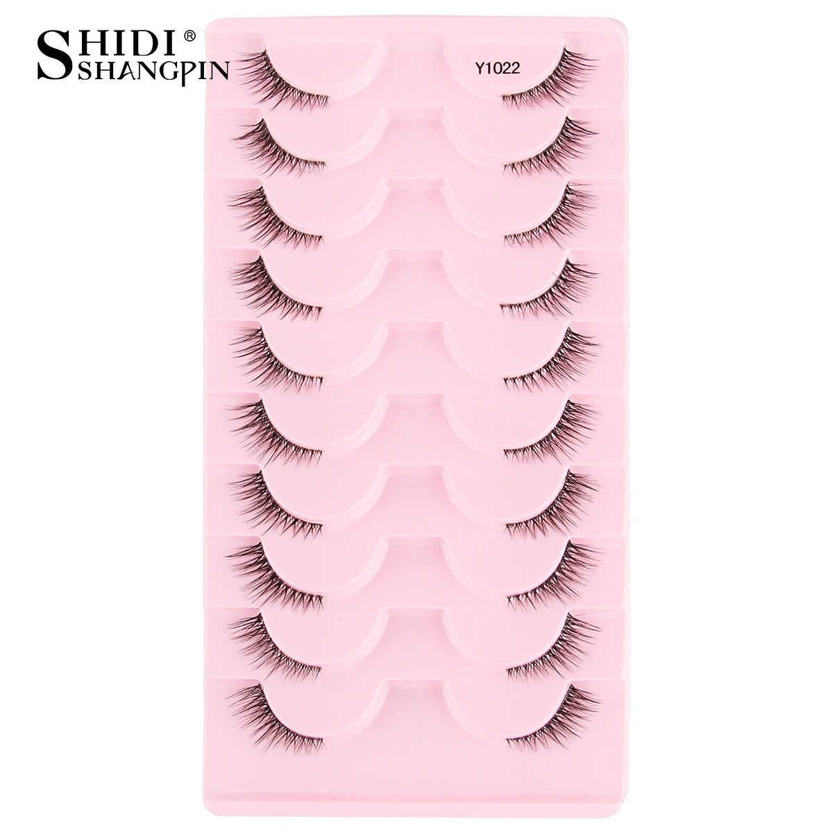 SHIDISHANGPIN 5/10Pairs Full Lashes Cat Eye Eyelashes Eyelash Extension 3D