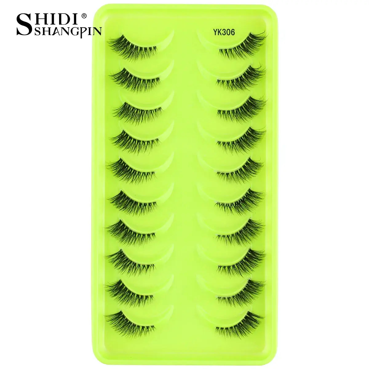 SHIDISHANGPIN 5/10Pairs Full Lashes Cat Eye Eyelashes Eyelash Extension 3D