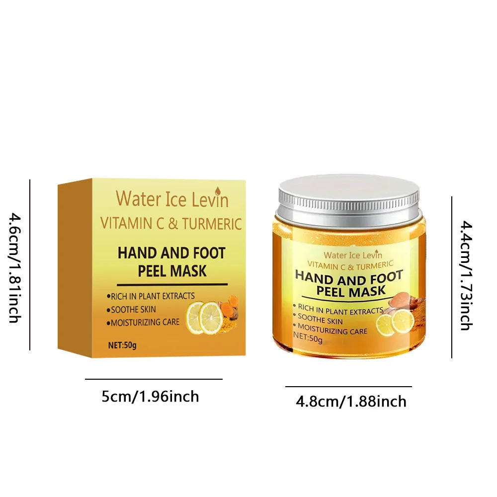 Vitamin c and turmeric hand wax mask for hands and feet