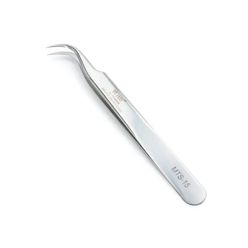 VETUS Original New MTS Series Silver Tweezers for Eyelash Extensions Stainless Steel