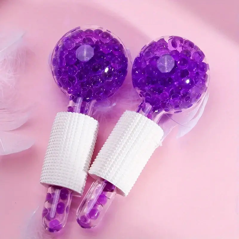 2Pcs Box LCE Globes For Facials Cooling , Balls Massager Freezer For Face And Eyes
