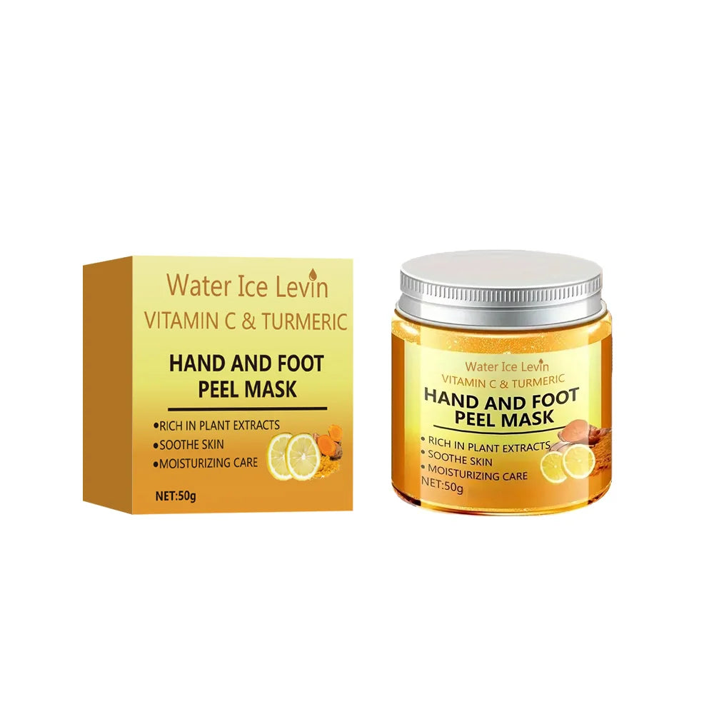 Vitamin c and turmeric hand wax mask for hands and feet