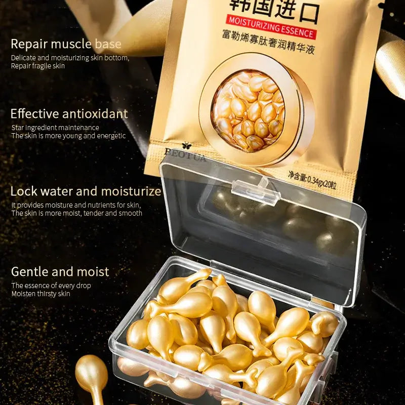 20/50Pcs Collagen Face Care Capsules Serum Spot Whitening Hyaluronic Acid Essence Korean Skin Care