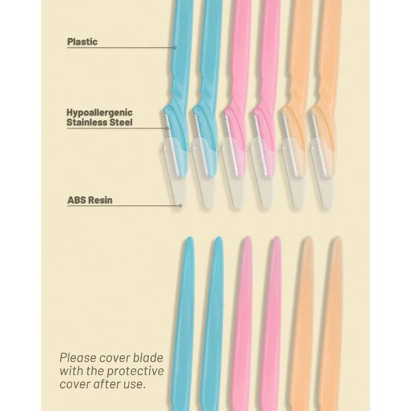 12 Pcs Dermaplaning Tool for Face Professional