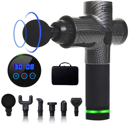 30 Speeds Premium 6 Heads Handheld Massager - Toubiaz